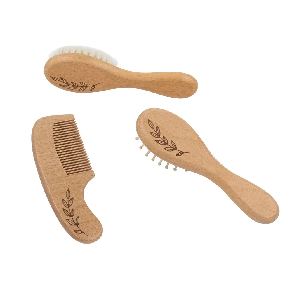 3 Piece Baby Brush & Comb Set