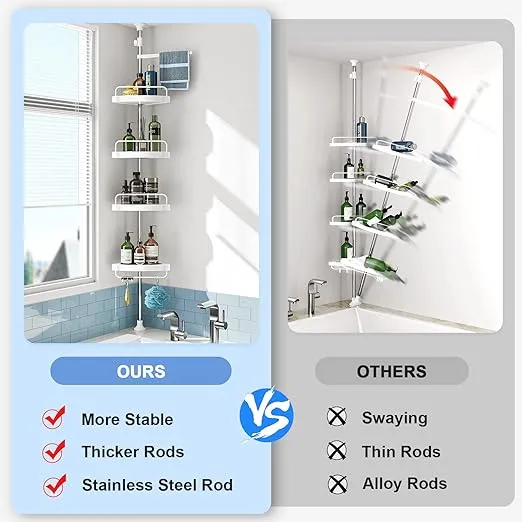 4 Tier Multi-Corner Shelf