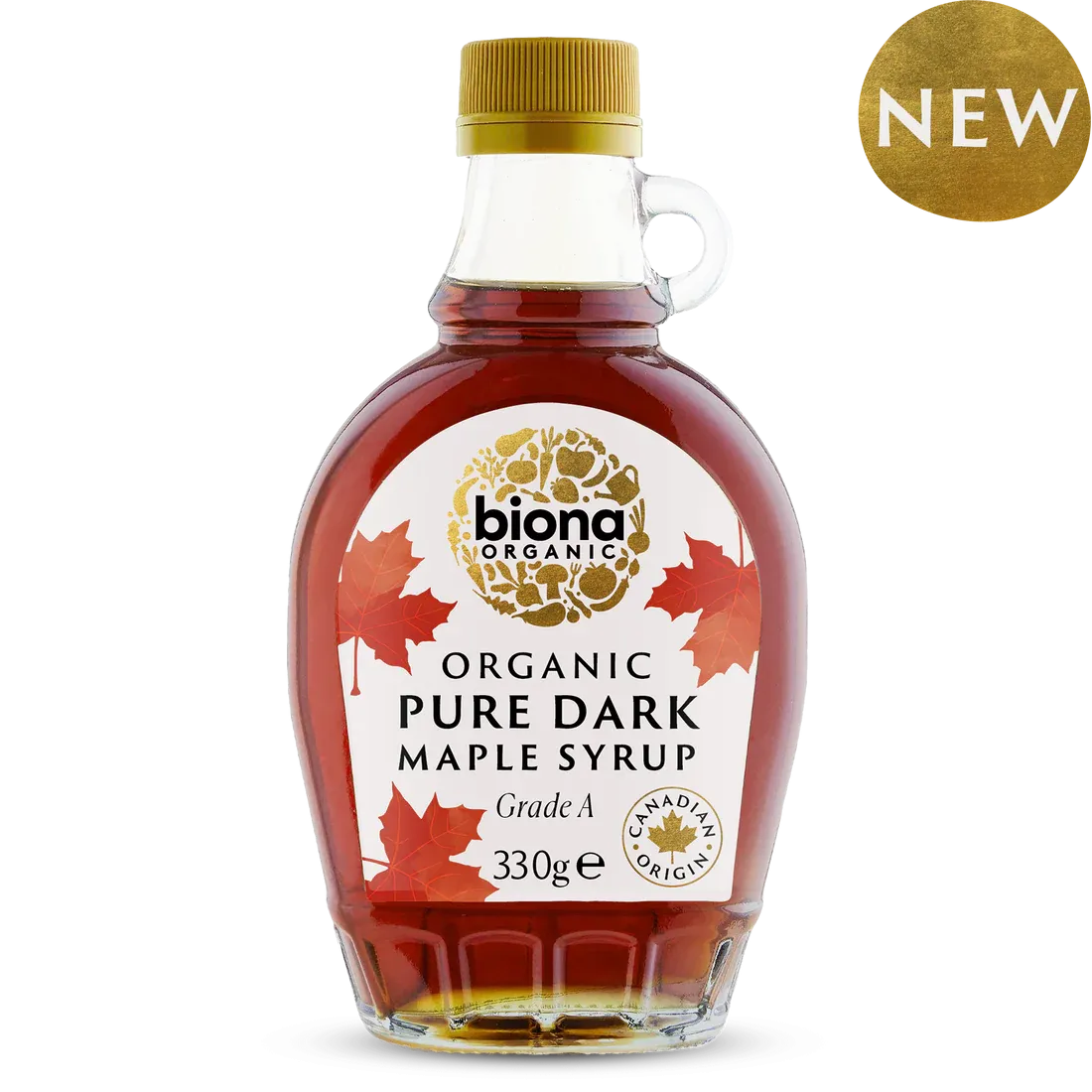 Biona Organic Pure Dark Maple Syrup Grade A 330g