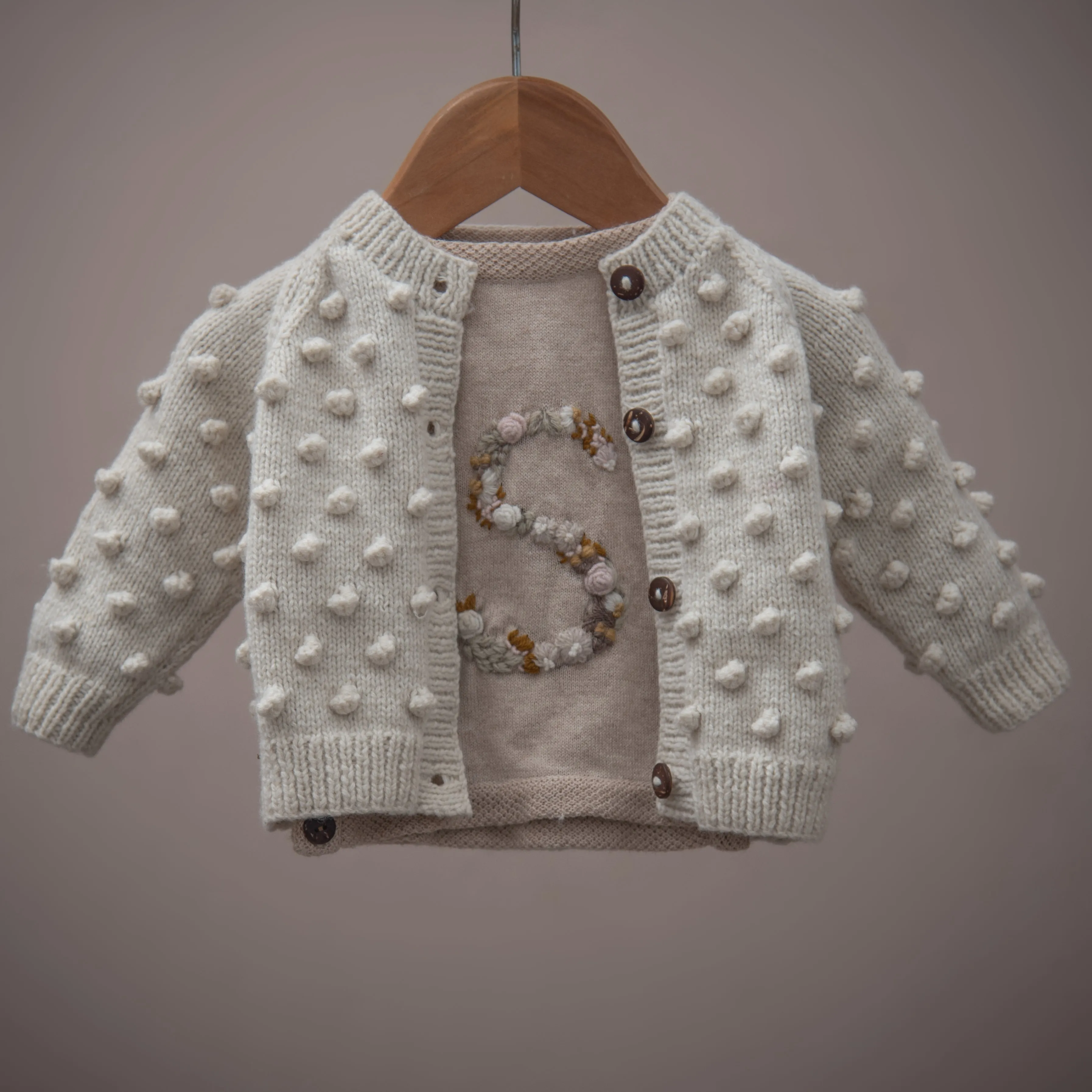 Bubble cardigan - Cream white