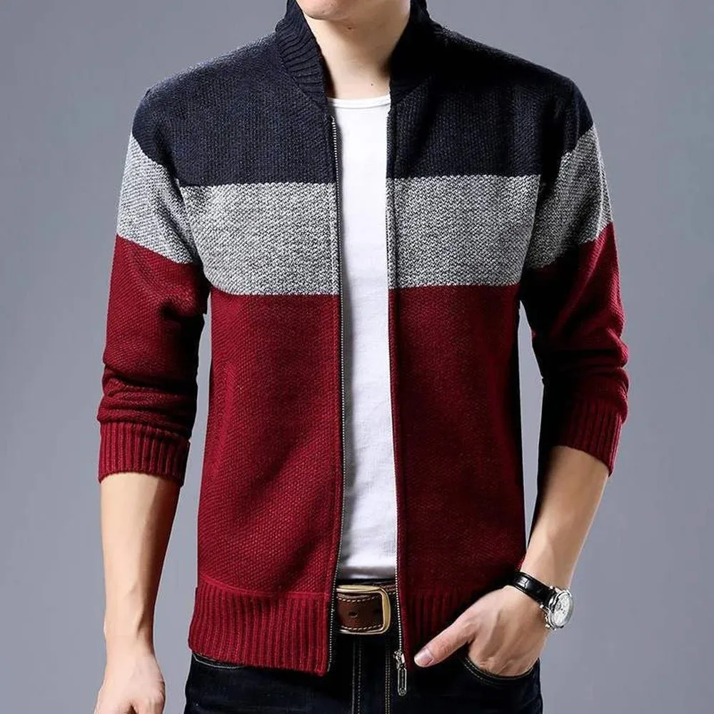 Casaco Masculino Com Zper Cardigan - LC102