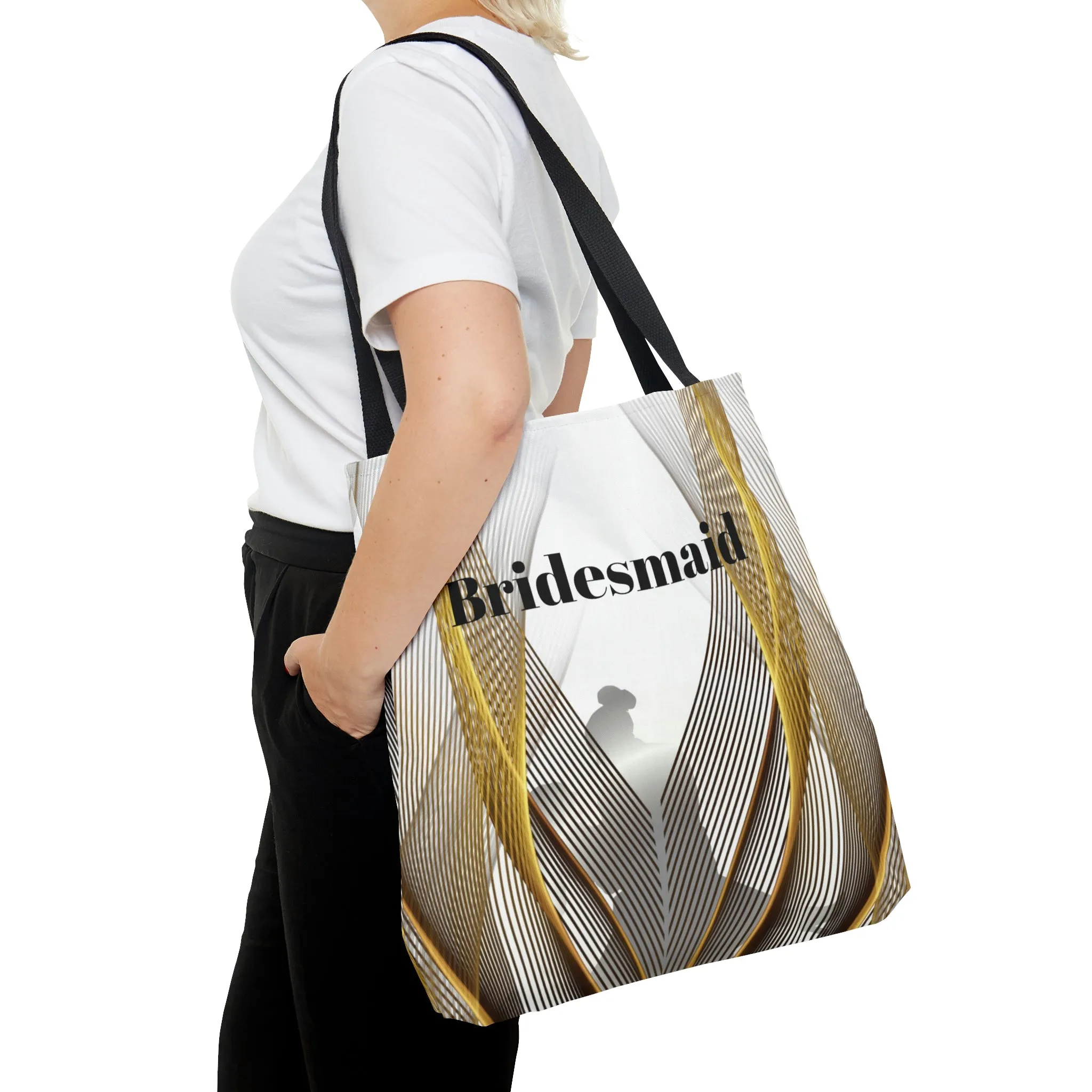 Custom Bridesmaids Gift White Tote | Practical Wedding Gift | Bridal Shower  | Women Engagement Bridal Team Handbag