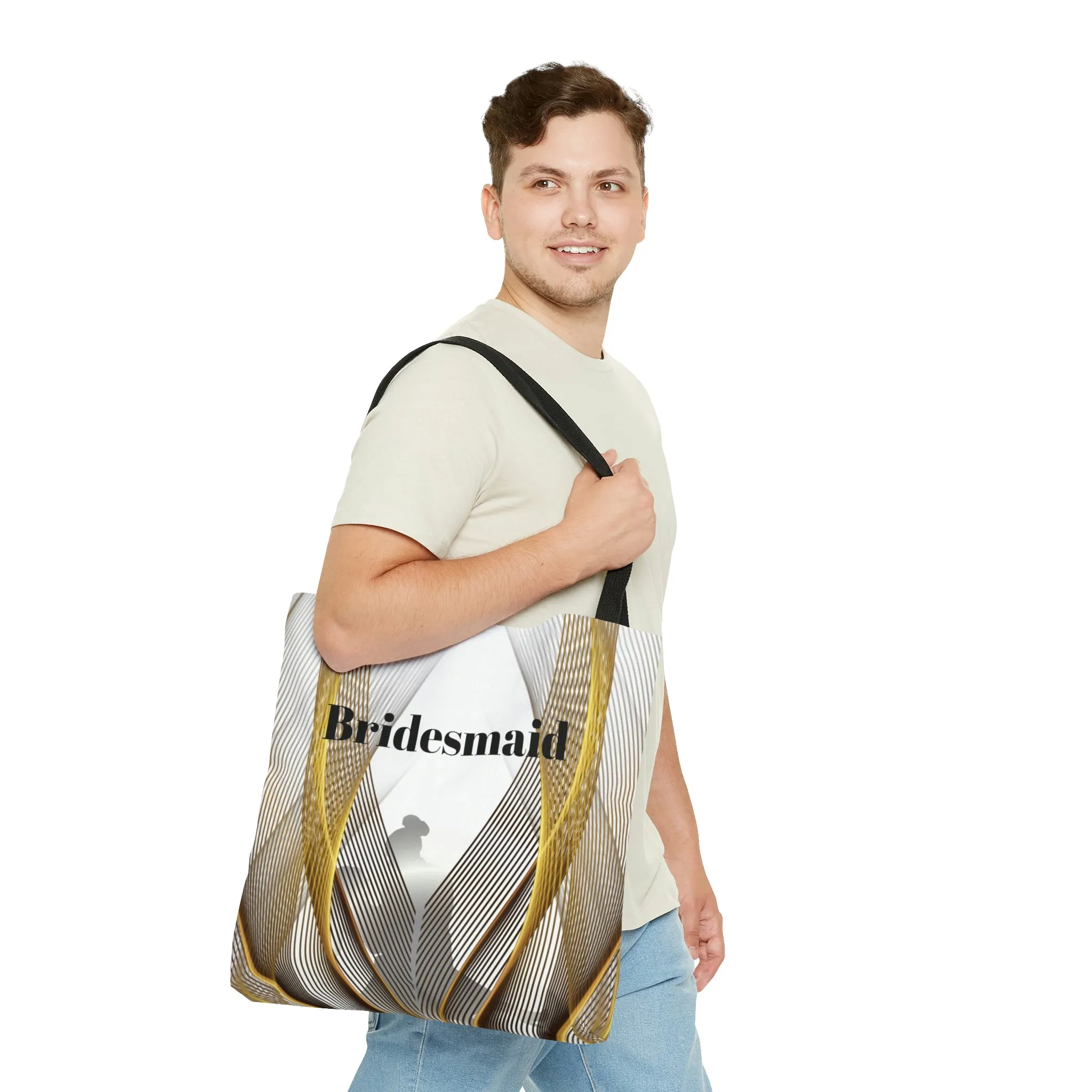 Custom Bridesmaids Gift White Tote | Practical Wedding Gift | Bridal Shower  | Women Engagement Bridal Team Handbag