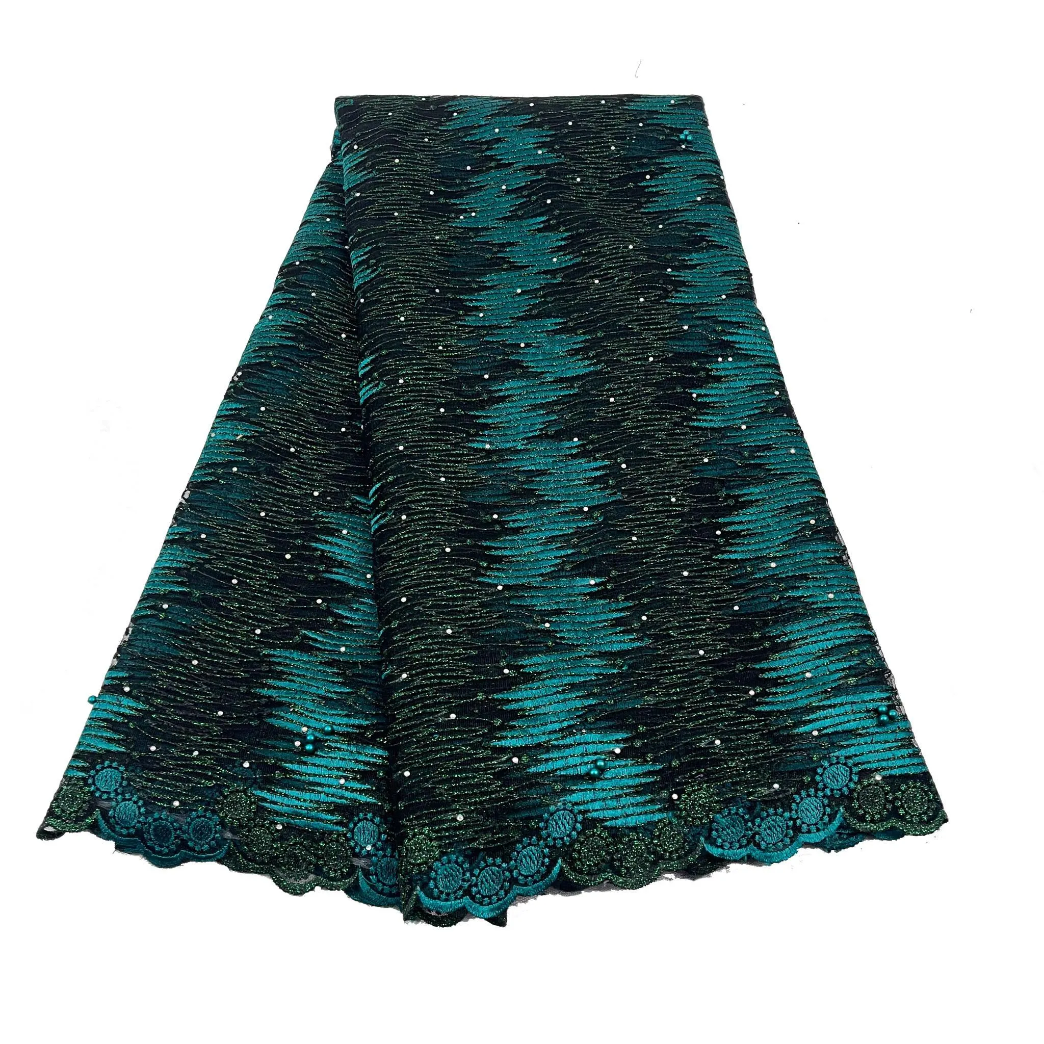 Green Sequence Net Lace