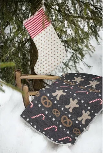 Jewel Set Blanket in Stocking "Gingerbread Man"