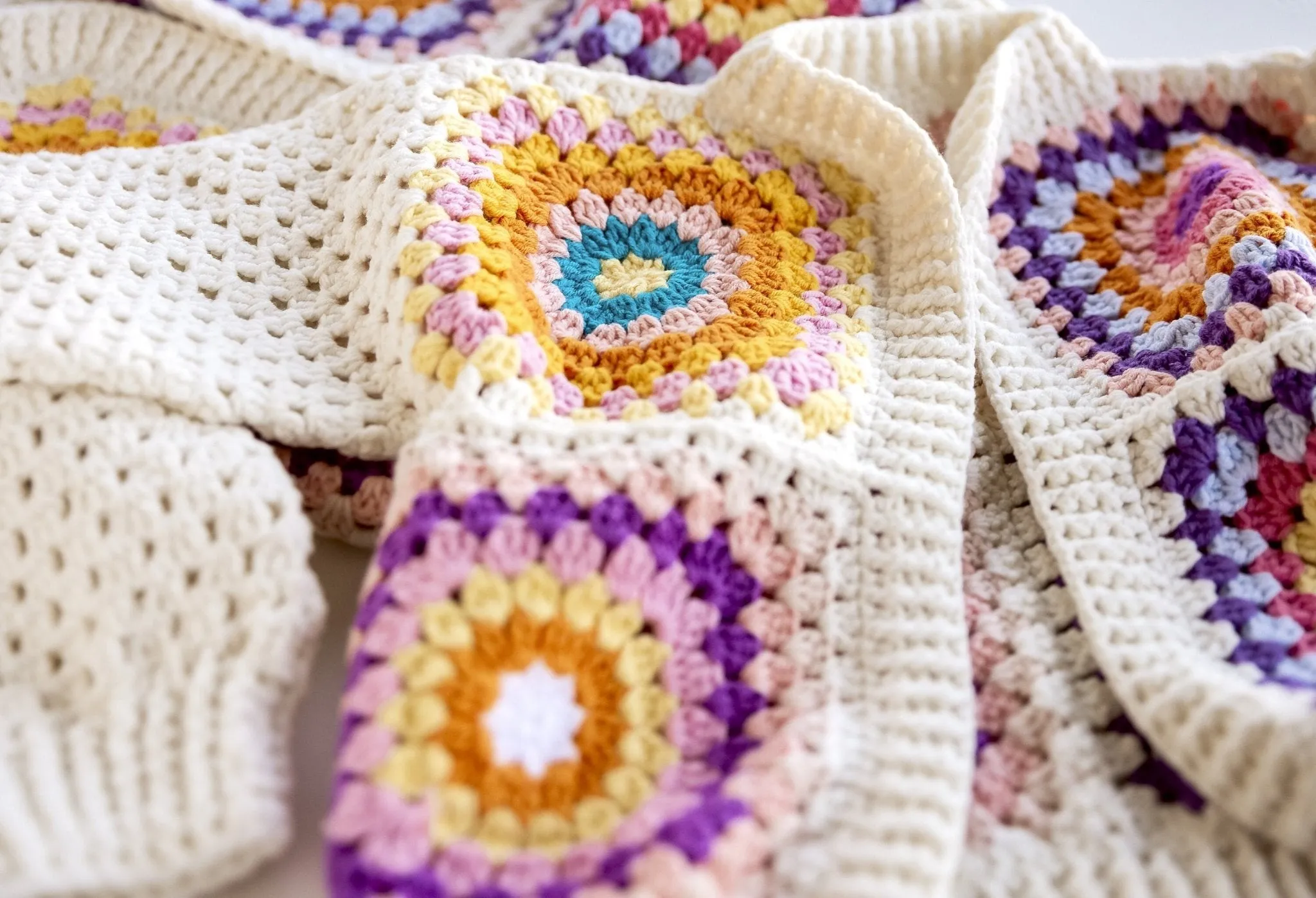 Kids Granny Square Sweater