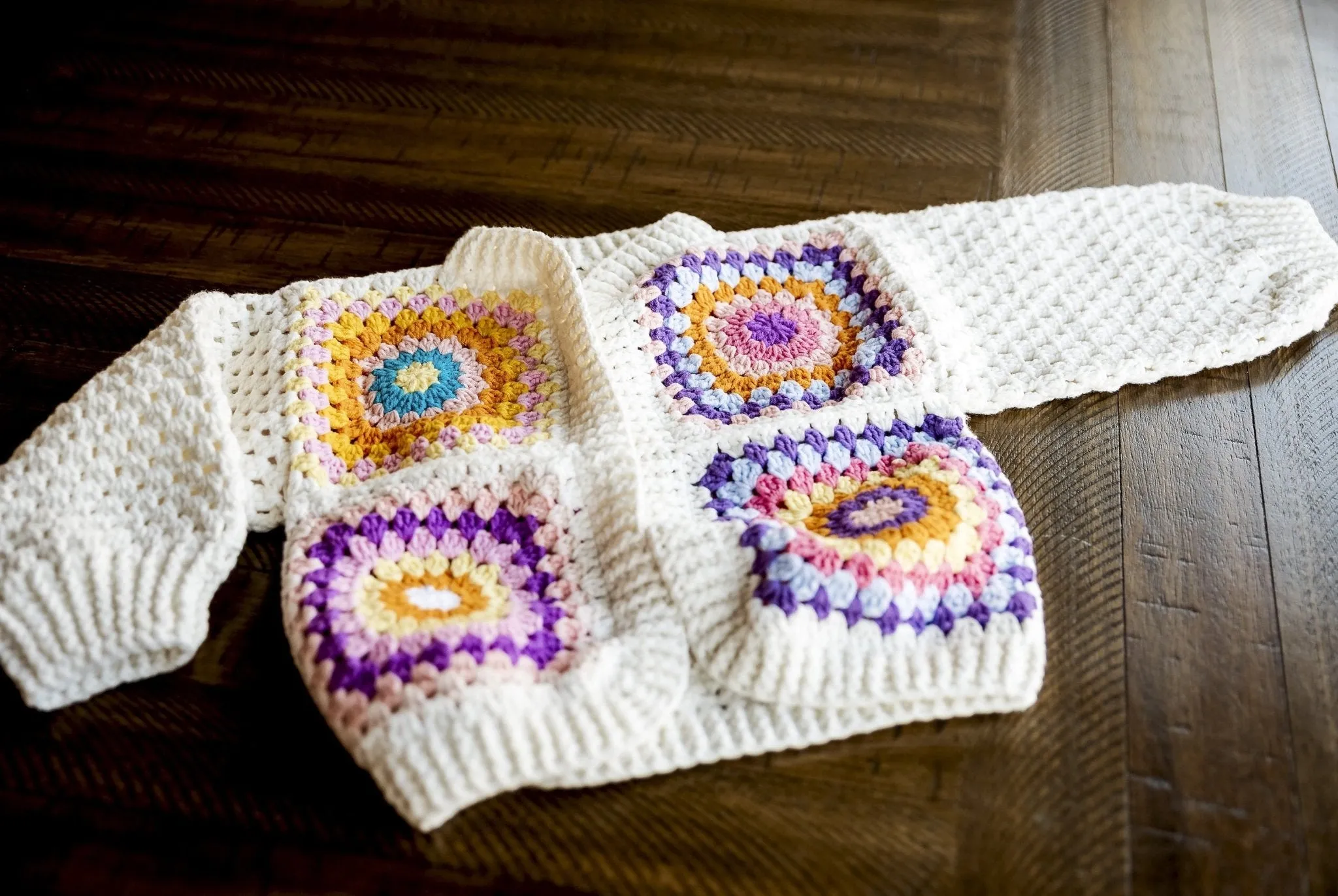 Kids Granny Square Sweater