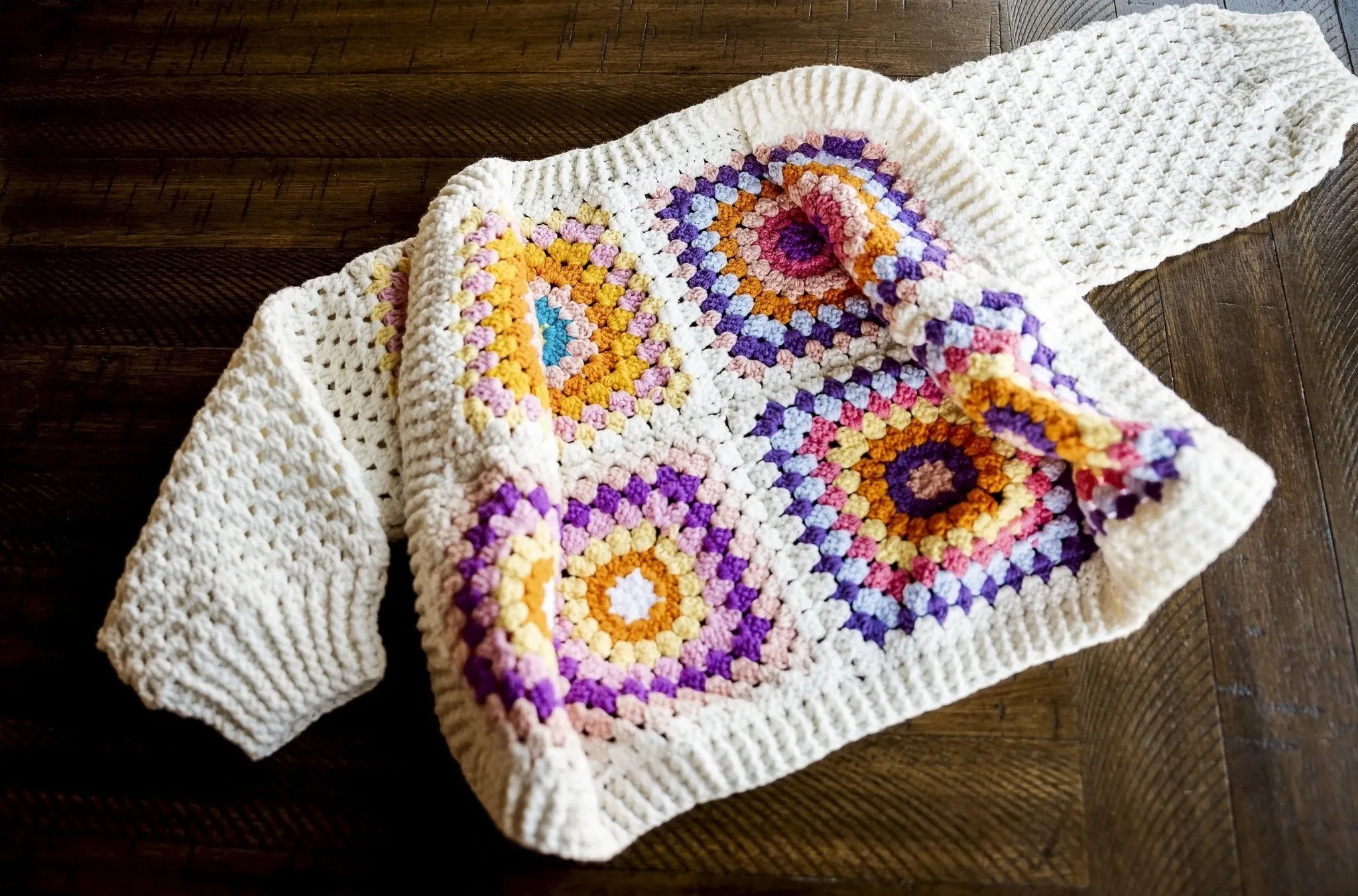 Kids Granny Square Sweater