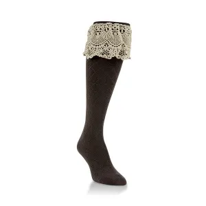 Lace Knee High Socks (Women's)