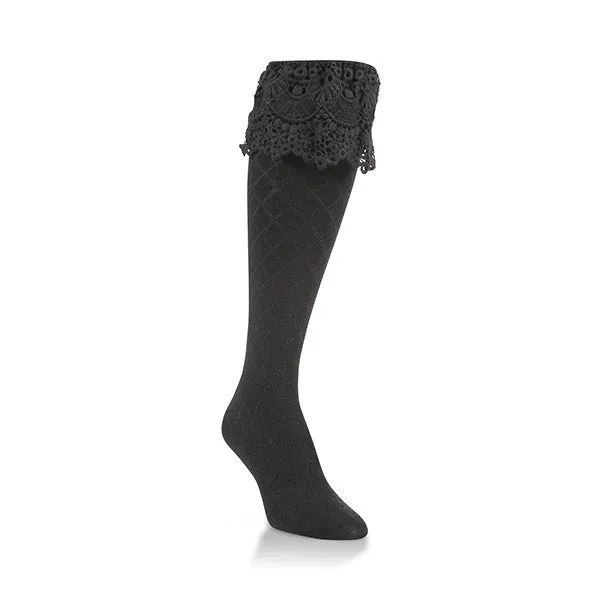 Lace Knee High Socks (Women's)