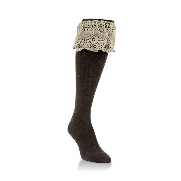 Lace Knee High Socks (Women's)