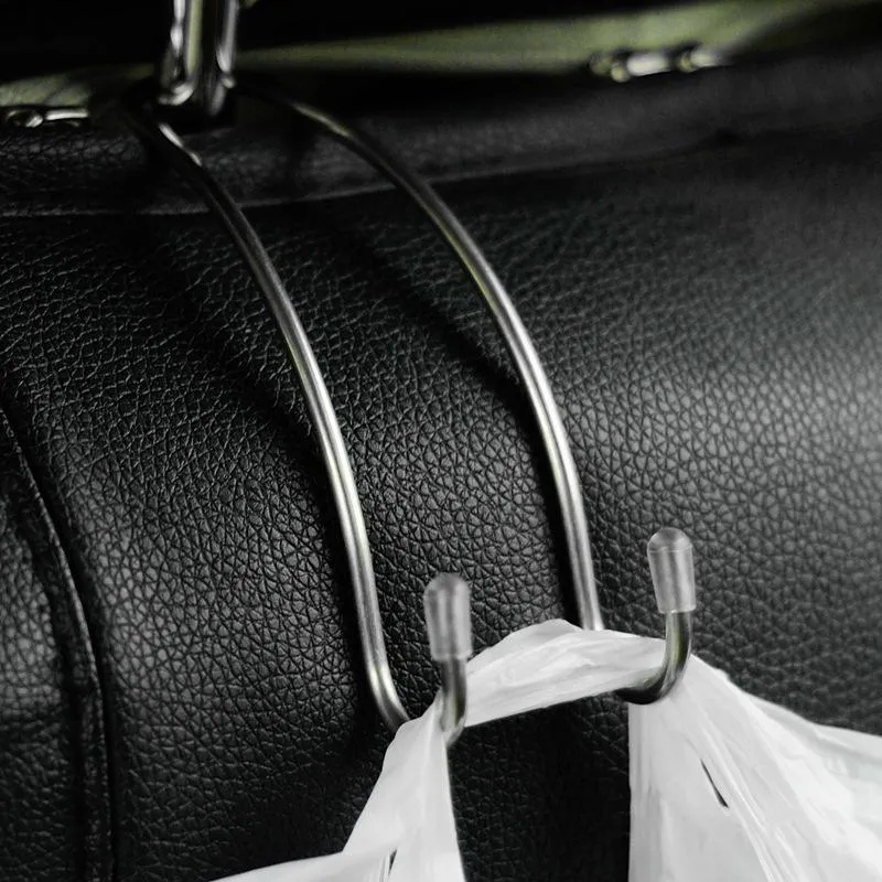 Metal Multi-functional Car Seat Hook Auto Headrest Hanger Bag