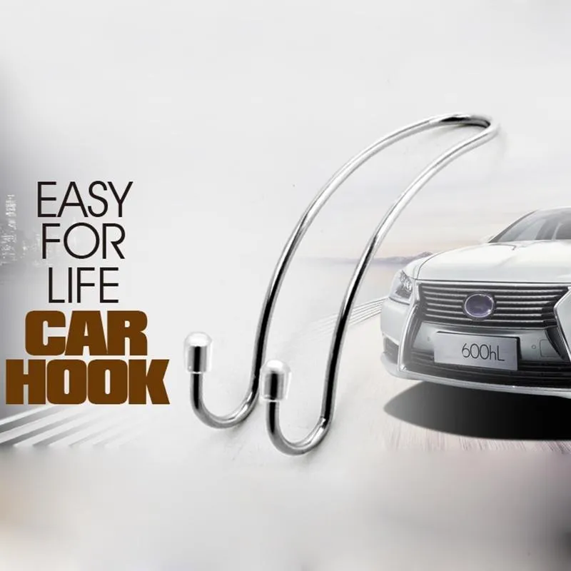 Metal Multi-functional Car Seat Hook Auto Headrest Hanger Bag