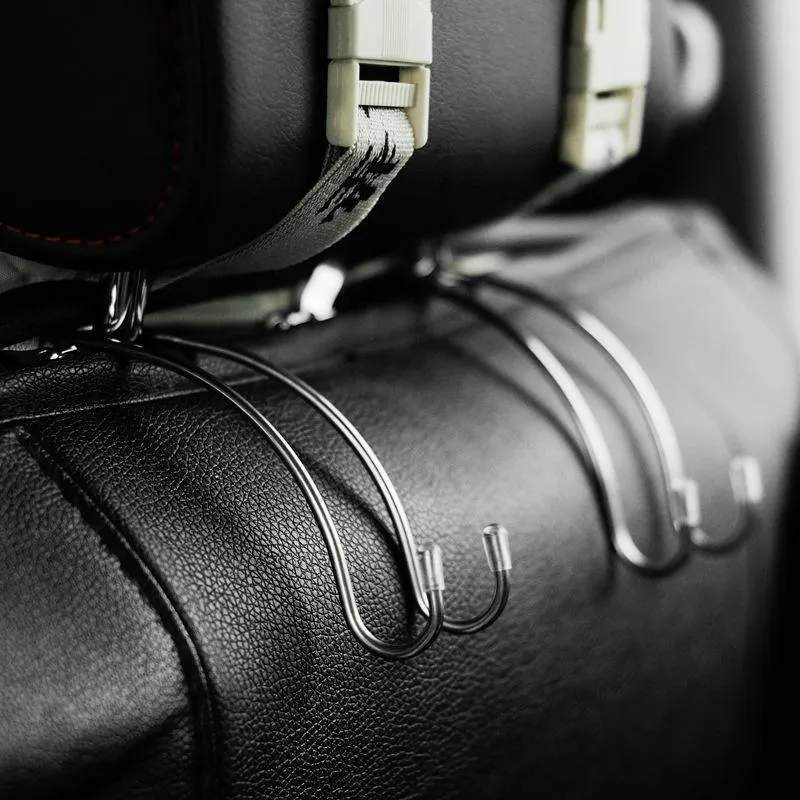 Metal Multi-functional Car Seat Hook Auto Headrest Hanger Bag