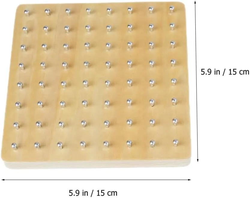 Mo095 - Montessori Wooden Nail Board