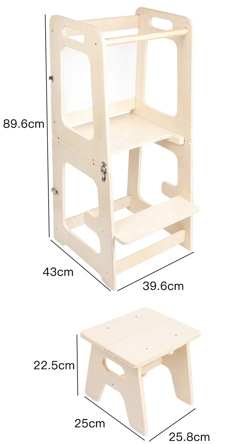 Mo098 - 2 in 1 Montessori learning tower