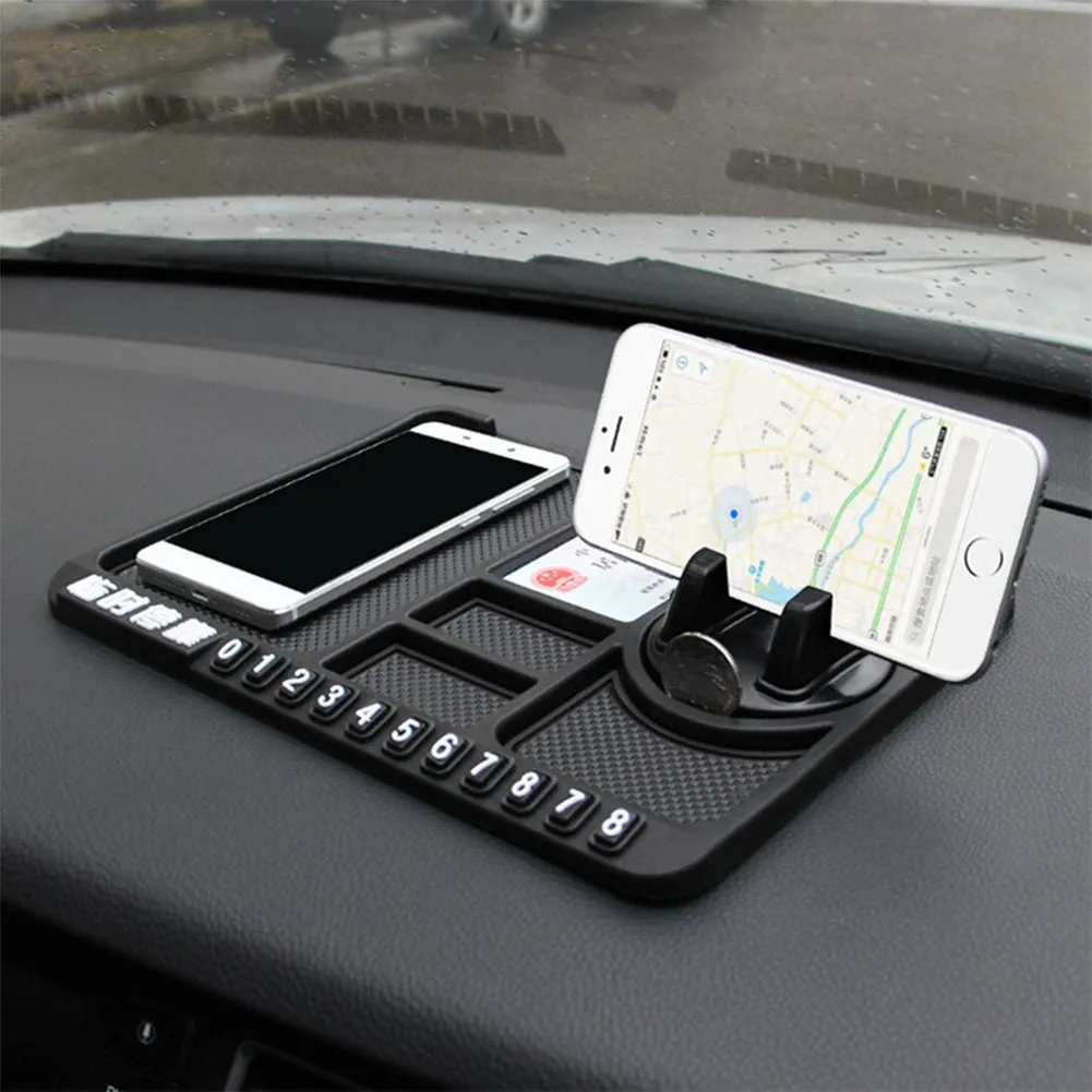 Multi-functional Car Dashboard Storage Pad Phone Holder Anti-slip
