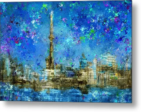Painted City - Toronto Skyline - Metal Print