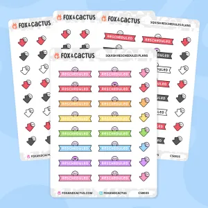 Rescheduled Squish Stickers