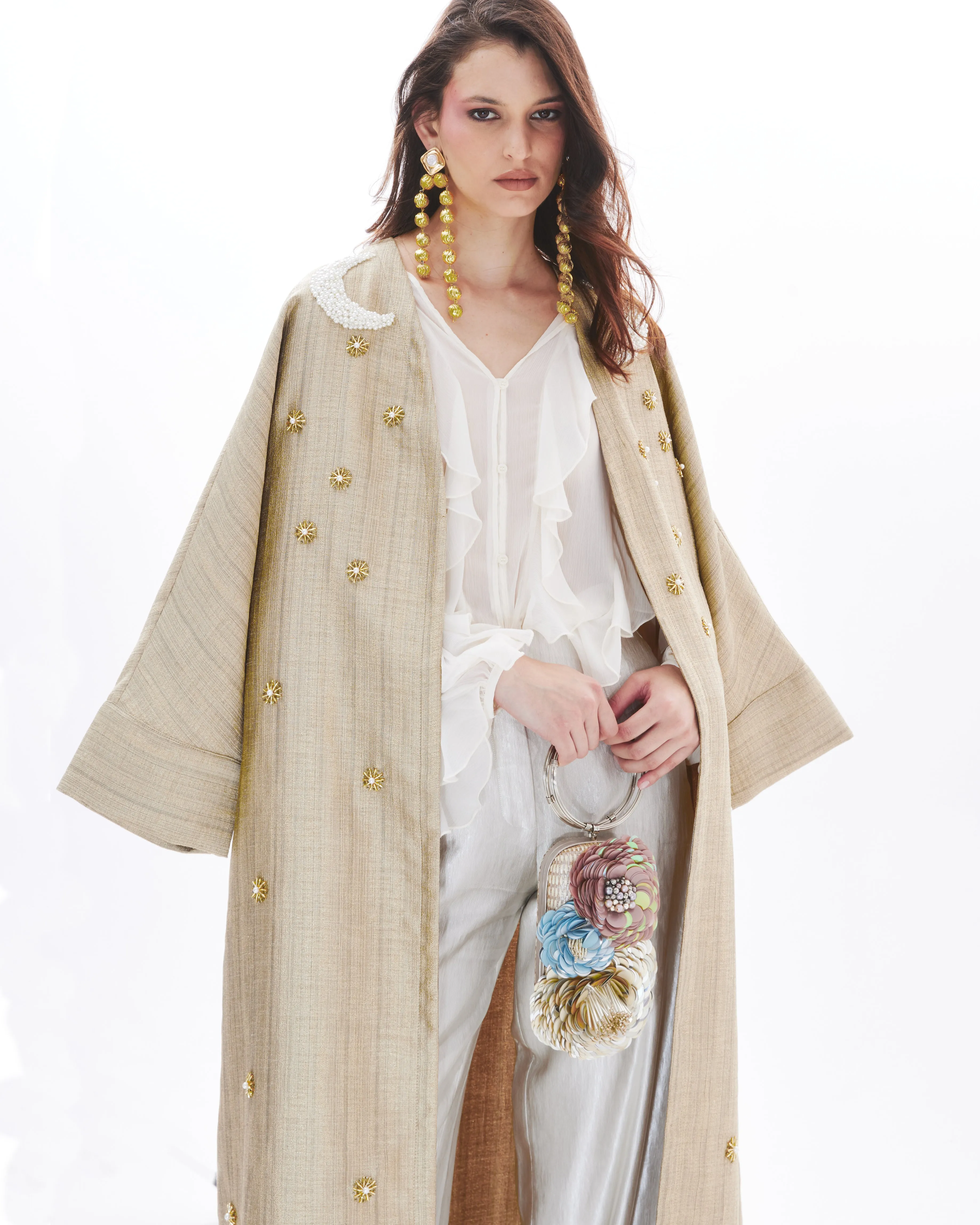 STARRY NIGHT ON GOLD ABAYA